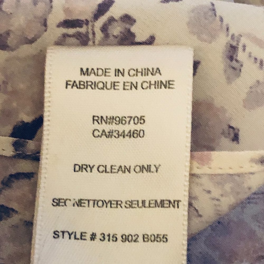 Rebecca Taylor Lavender Floral Blouse - Picture 13 of 13